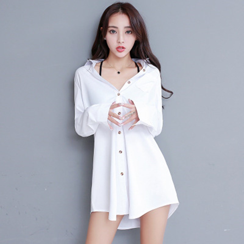 White Shirt Women's Blouse