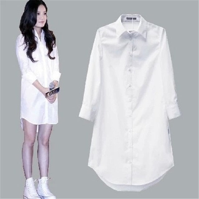 White Shirt Women's Blouse