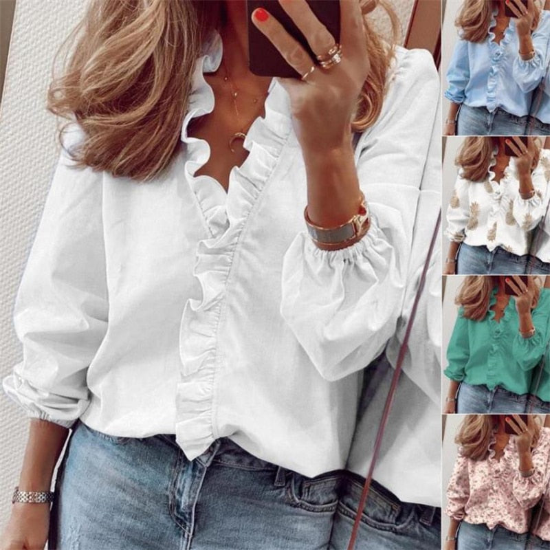 Tops And Blouses Elegant Long Sleeve