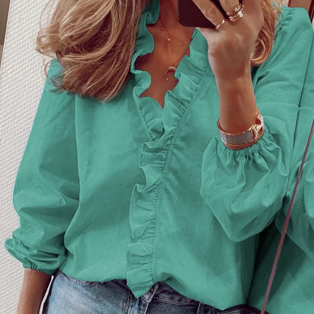 Tops And Blouses Elegant Long Sleeve