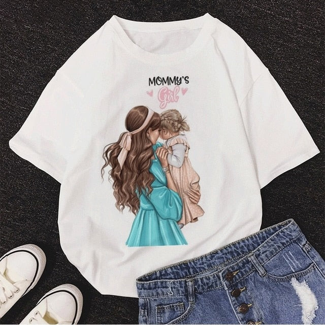 T shirt Women Mother's Love Print