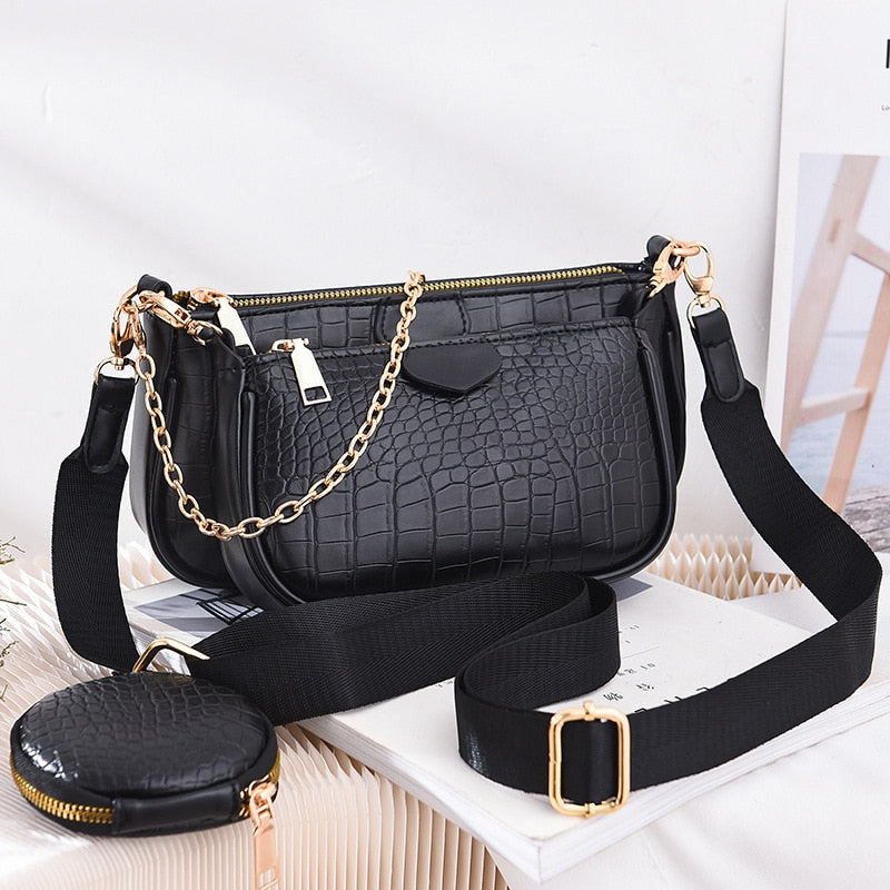 Women's Shoulder Bag 3 Pcs/Set