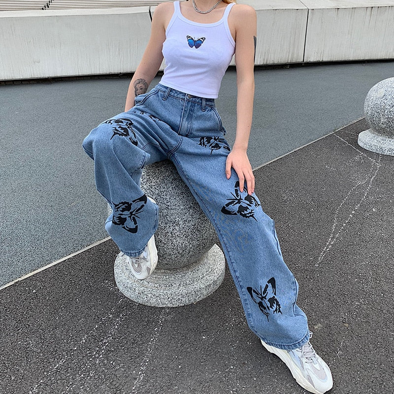 Summer Vintage Jeans Woman