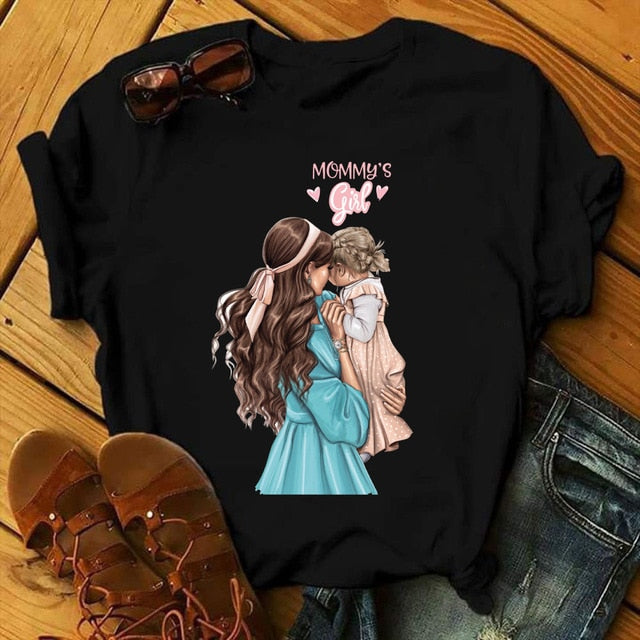 T shirt Women Mother's Love Print