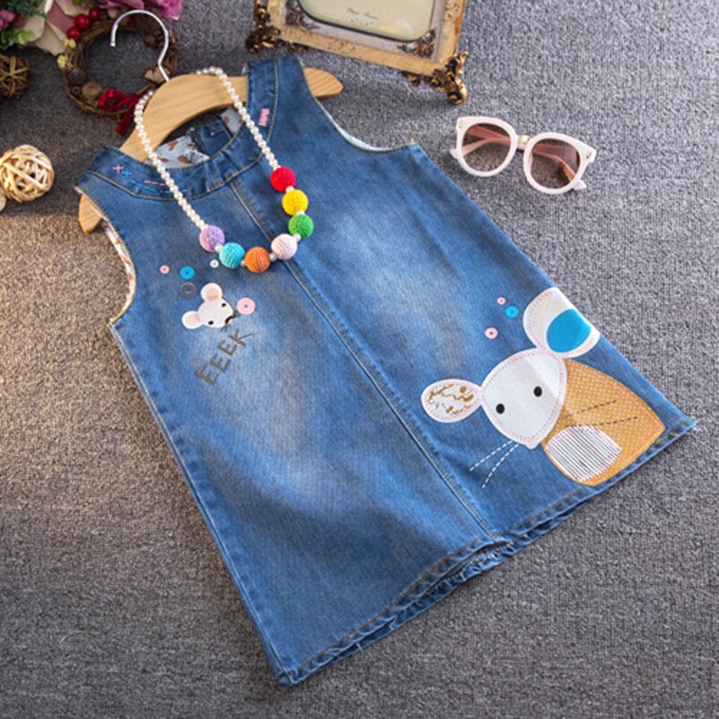 Girls denim Vest Dress