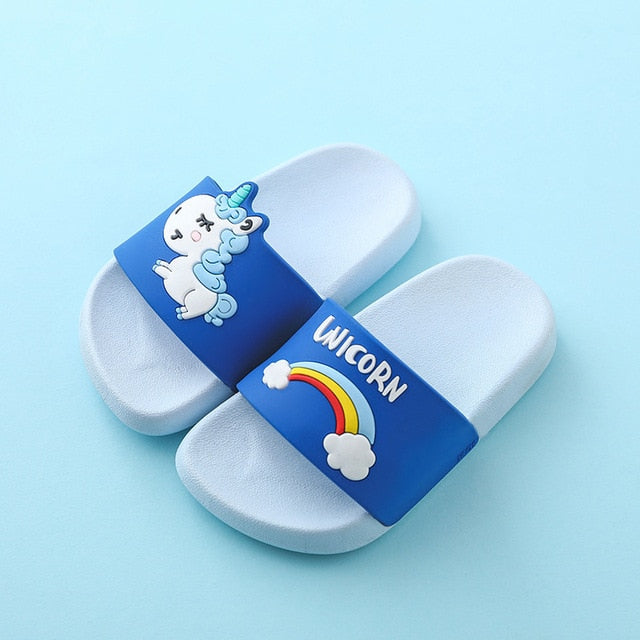 Unicorn Slippers Boy Girl Summer Kids