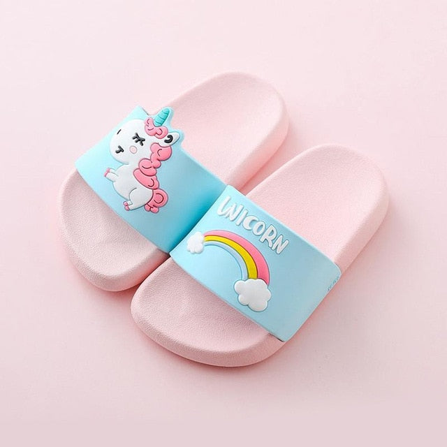 Unicorn Slippers Boy Girl Summer Kids