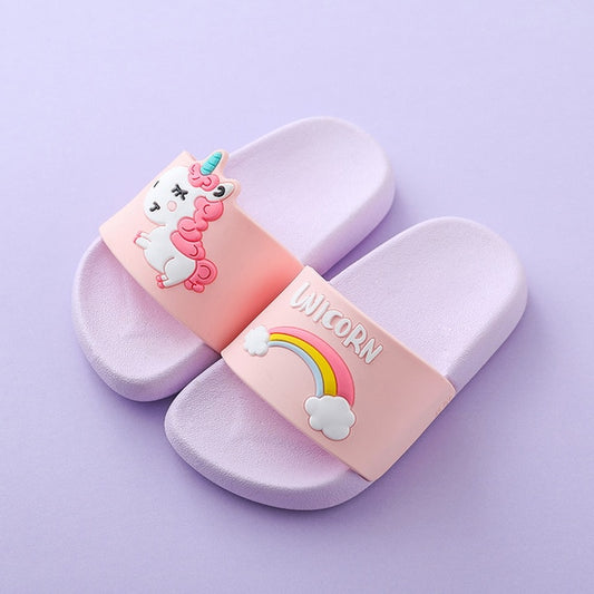 Unicorn Slippers Boy Girl Summer Kids