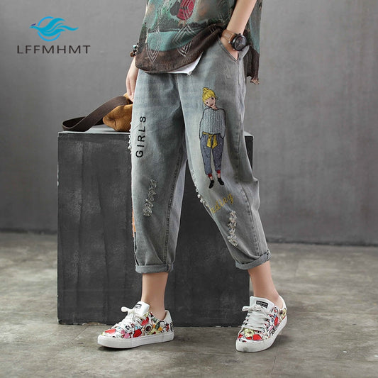 Denim Jeans Female Casual Loose