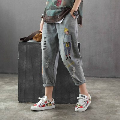 Denim Jeans Female Casual Loose