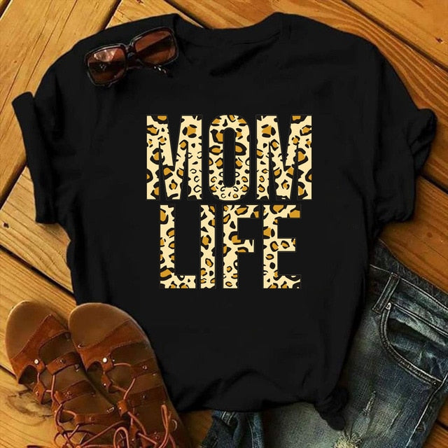 T shirt Women Mother's Love Print