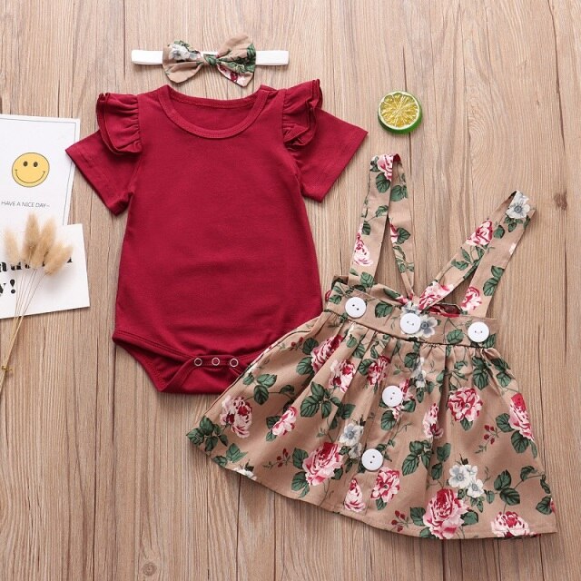 3PCS Infant Baby Girls