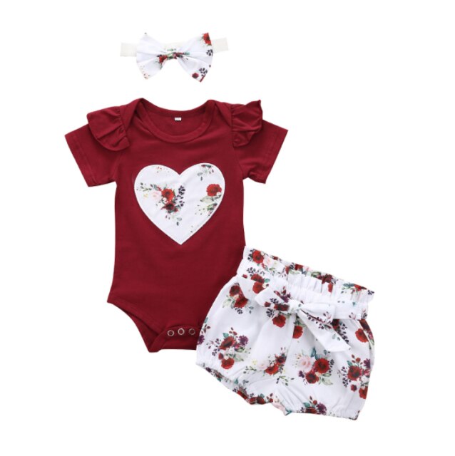 3PCS Infant Baby Girls