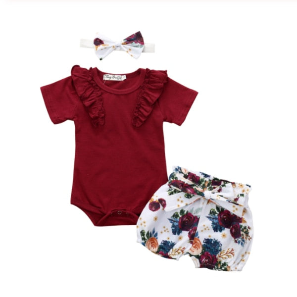 3PCS Infant Baby Girls