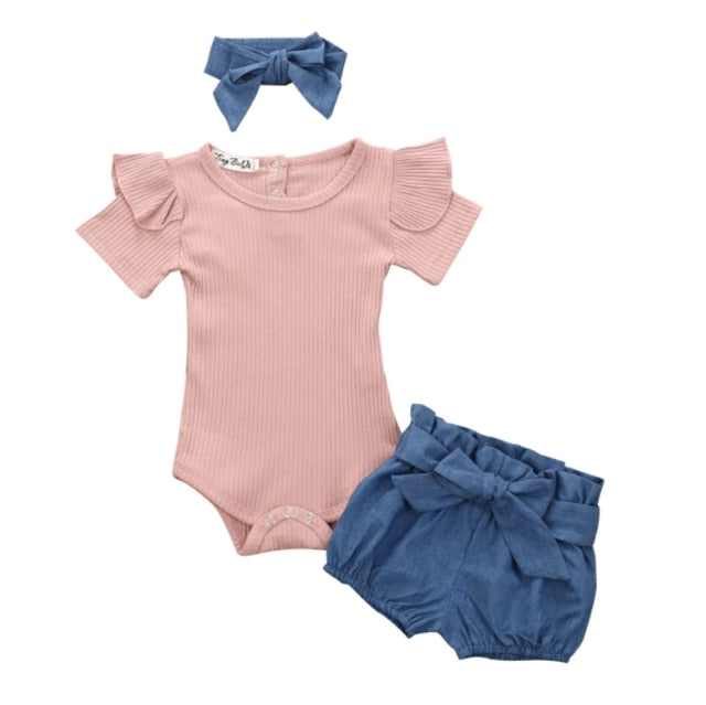 3PCS Infant Baby Girls