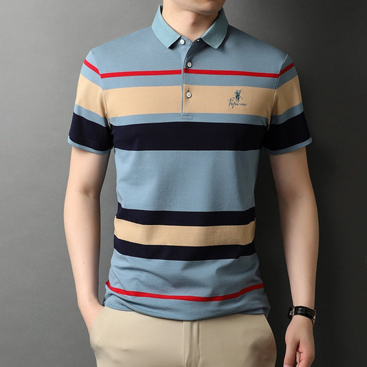 GF Summer  Striped Men's Polo Shirts