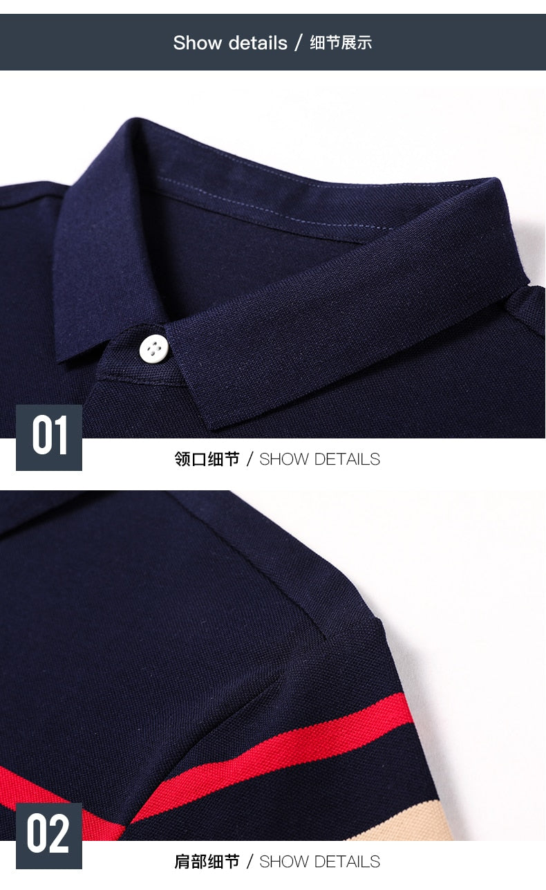 GF Summer  Striped Men's Polo Shirts