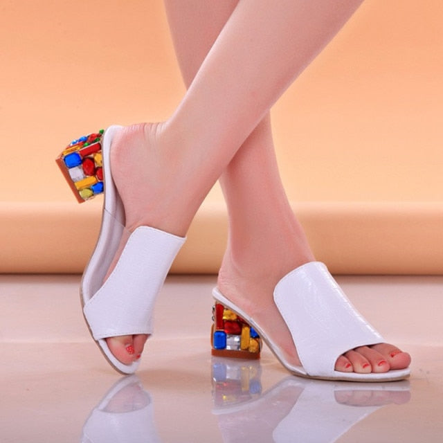 GF SUS Fashion Summer Crystal Sandals