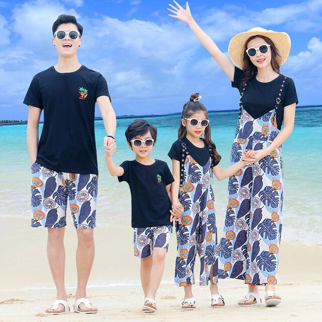 Cotton Summer Family Matching Outfits