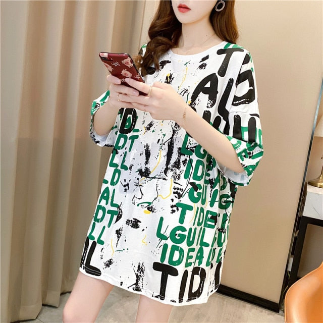 Women Striped Oversized Tshirt Fashion