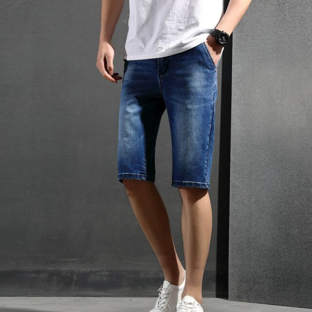 2021 Summer New Men's Slim Fit Short Jeans