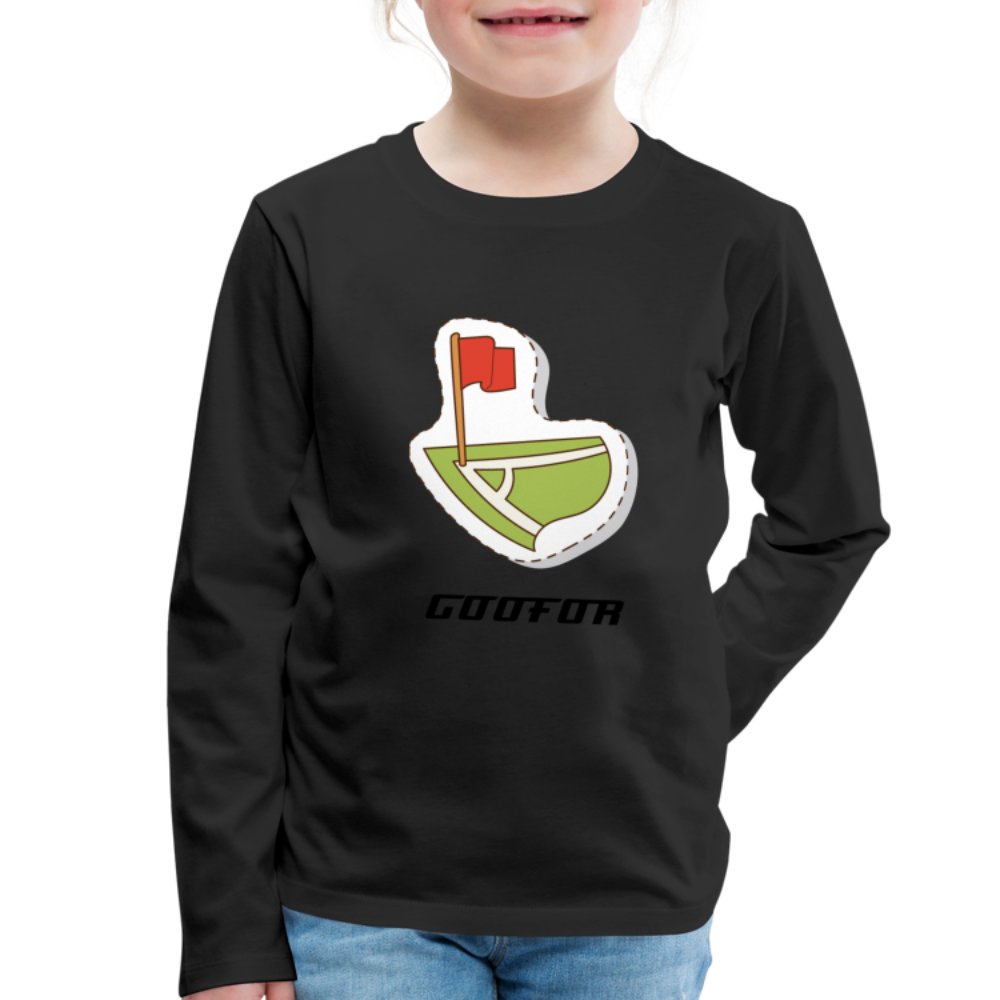 Kids' Premium Longsleeve Shirt - black