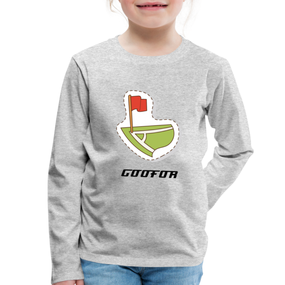 Kids' Premium Longsleeve Shirt - heather grey