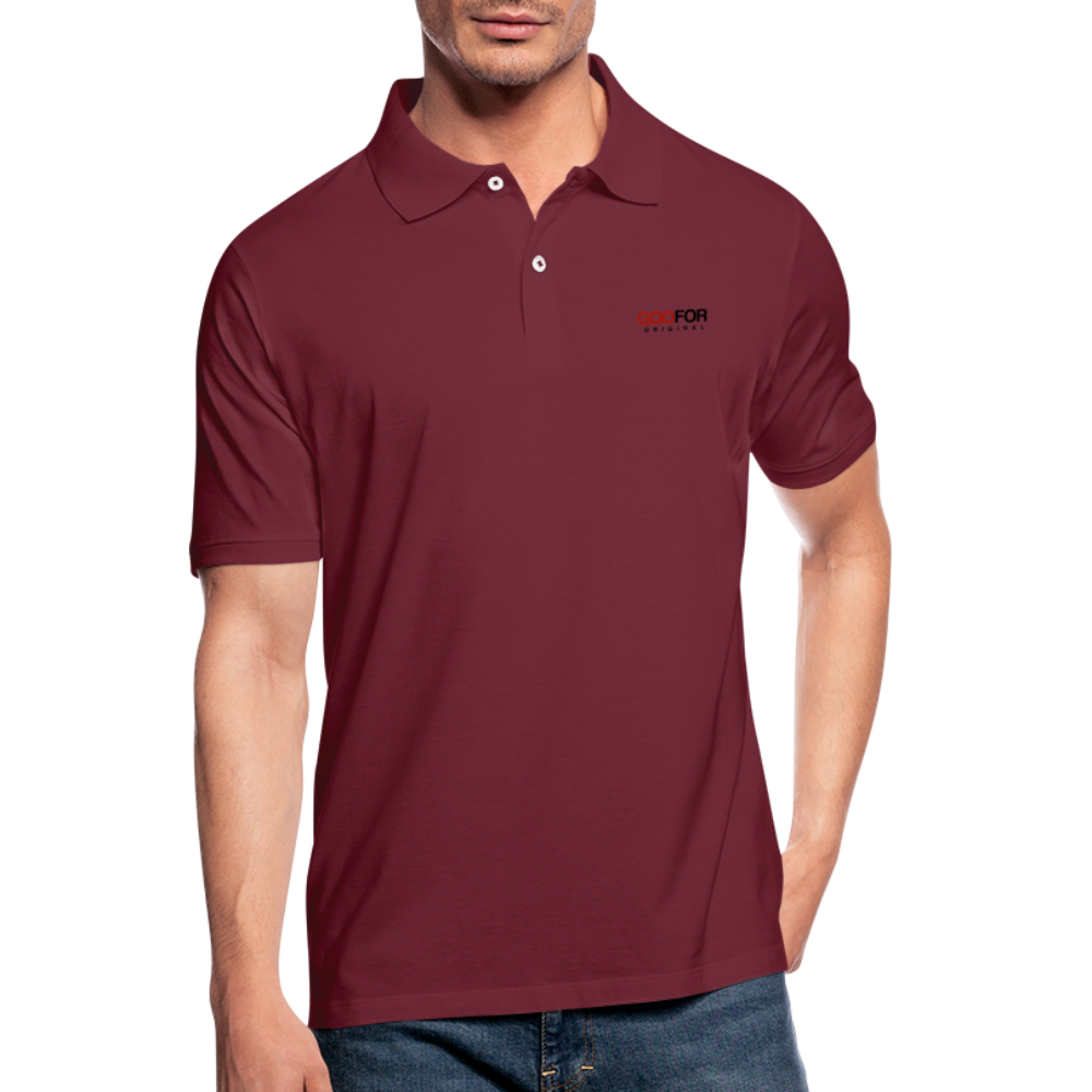 Men's Polo Shirt slim - bordeaux