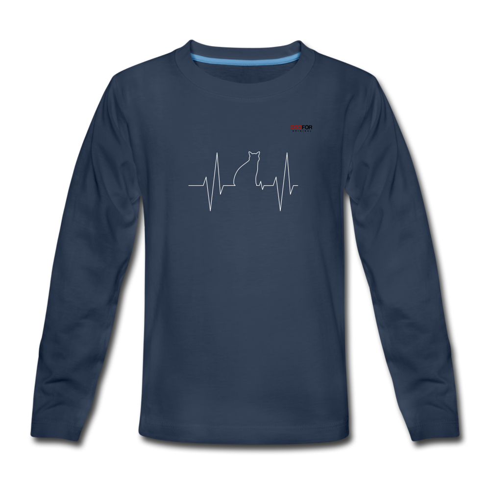 Teenagers' Premium Longsleeve Shirt - navy