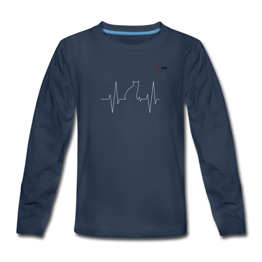 Teenagers' Premium Longsleeve Shirt - navy